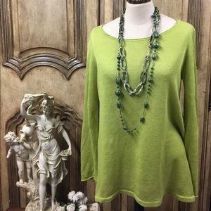 Eileen Fisher organic linen swing top.